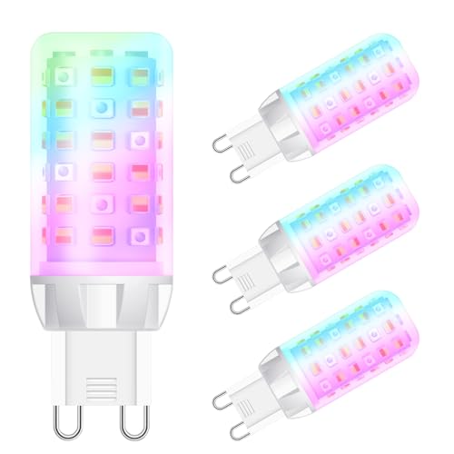 MCDYLUK G9 Smart Light Bulb, Compatible with Alexa and Google Assistant, Color Changing Smart Led Bulbs, Dimmable and Tunable, Pack of 4