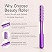 Floverkity Beauty Sculptor Roller – 30 Germanium Massage Nodes for Facial Massager & Glow | Compact Beauty Tool for Lifting and Skin Care,Facial Roller (Purple, 1 PCS)