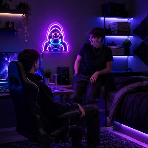 Image of Game Neon Sign for Wall Decor Dimmable Gamer Led Neon Lights Signs
