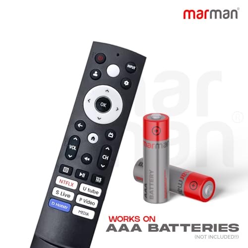 Image of marman Compatible with Hisense Smart Google Tv Remote Control Suitable for Ultra HD 4K LED TV Original Model ERF3T920H Non Voice Command - Match Remote Key by Key with Existing Remote Control