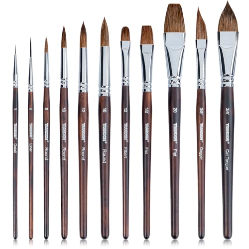 11-Piece Watercolor Brush Set