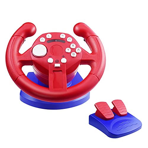 mingyueming Rueda de Carreras Universal USB Volante de Carreras de automóviles con Pedales para PC PS3 Nintendo Switch Android para Auto Cover