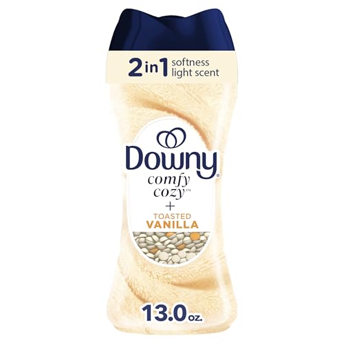 Downy Blends In-Wash Laundry Scent Booster Beads Toasted Vanilla Scent 13 OZ Fabric Sottener Beads and Freshness