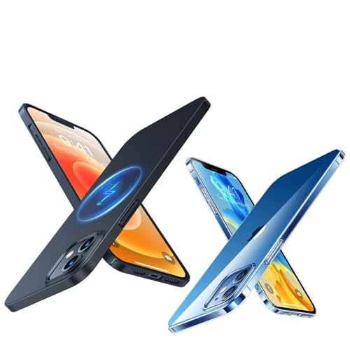TORRAS Magnetic Slim Fit iPhone 12 Case/iPhone 12 Pro Case Compatible with MagSafe and Slim Fit Hard Back iPhone 12/12 Pro Case
