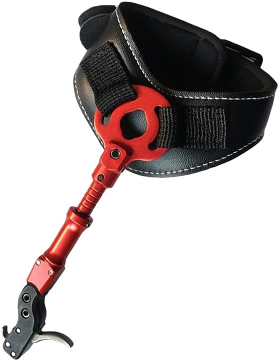 1pcs Compound Bow Release Aids Adjustable Length Archery Wristband Releases Thumb Gripper Caliper for Hunting Shooting Accessories