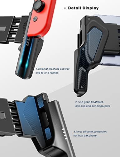 Grefay Mobile Game Controller Smartphone Pubg Gamepad Uproszczony Przenośny Uniwersalny Mobilny Kontroler dla Wszystkich iOS iPhone SmartphoneBez Joysticka