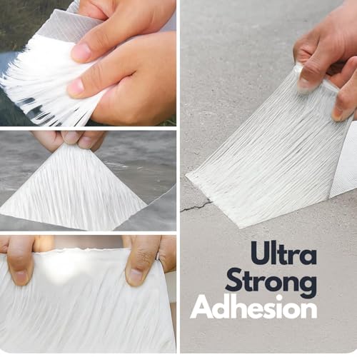 Image of Waterproof Butyl Tape - 50mm x 5M, Heavy Duty Aluminium Foil Repair Tape for Roof Leaks, Pipe Cracks, Window Gaps, Water Tanks, Boat Sealing, HVAC Insulation, Strong Adhesive - Pack of 1