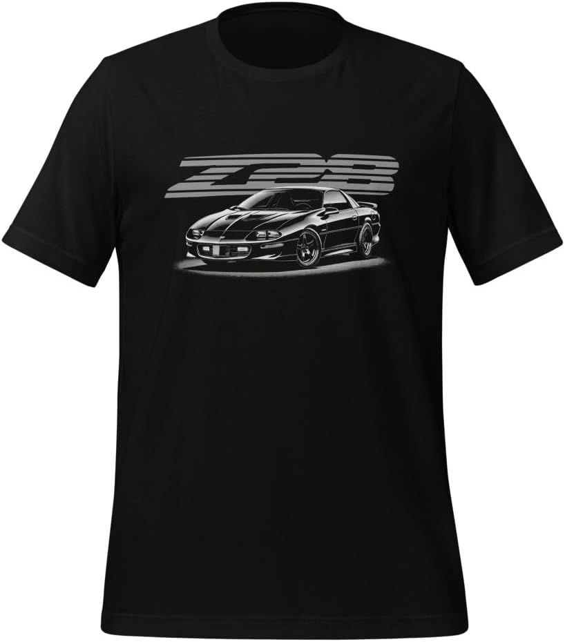 Black Chevy Camaro Z28 Graphic T-Shirt | Car Enthusiast Gift