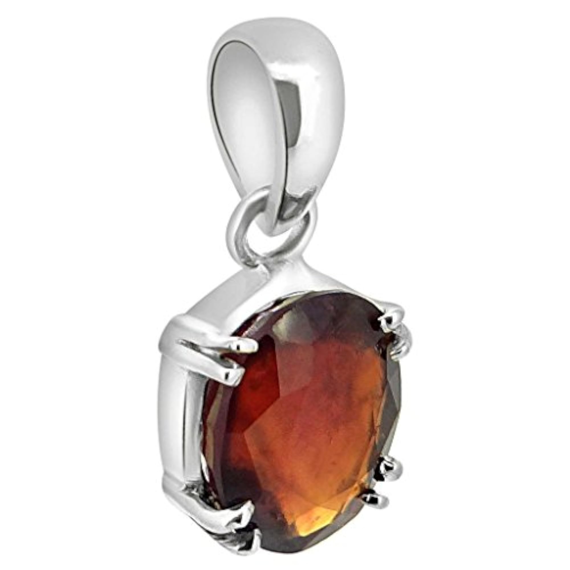 7.25 Ratti Hessonite Garnet Pendant, Certified Gemstone