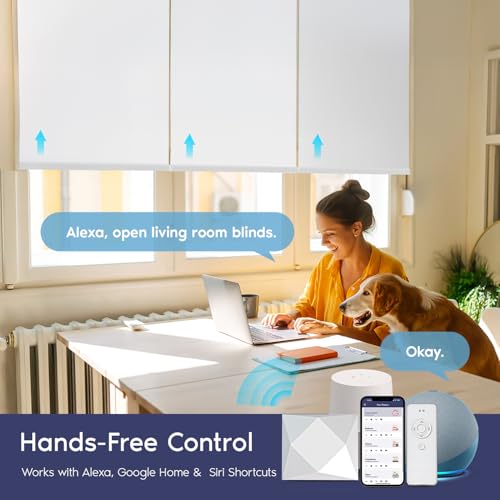 Image of Go Smart Bridge Home Automation Hub for Motorized Blinds Compatible with Alexa, Google Home, IFTTT, Control4, Siri; Remote, App & Voice Control