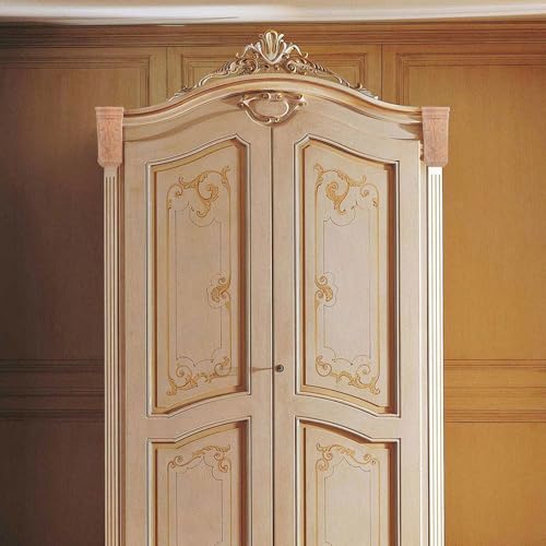 Ménsulas de madera tallada Zerodeko de estilo europeo 8x18 cm para columnas y muebles vintage 5