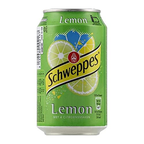 Schweppes Lemon 33cl pack de 24 pour rafraîchir vos repas de famille