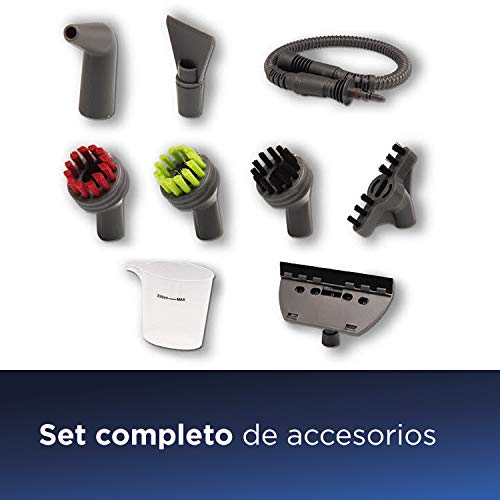 BISSELL-Steam-Shot-Vaporeta-de-Mano-1050-W-036-litros-83-Decibelios-1810-Steel-TitanioAzul