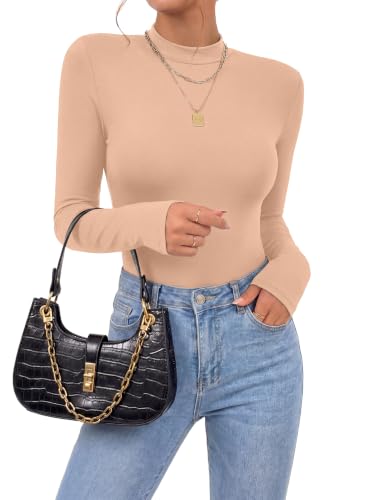 Image of OPOIPIN Women's Long Sleeve Basic Bodysuit