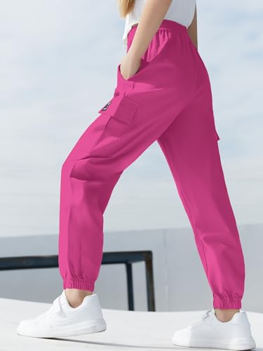 Image of SANGTREE Girls & Womens Drawstring Cargo Jogger Pants,3 Years - Women 3XL