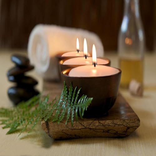 Image of 36 Packs 3-Inch unscented White Floating Candles - Ideal for Weddings, Pool Party, Holiday Centerpieces and Events - Odorless, Drip-Free, Long Lasting Burn Time