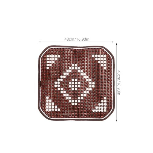 Funda de asiento para coche con bolas de madera que alivia el calor en trayectos con tu SUV 7