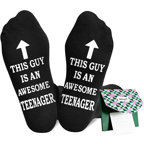 Moyel Teen Boy Gifts Cool Chirstmas Easter Birthday Gifts for Teen Boys Funny Fun Crew Socks for...