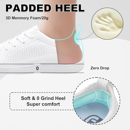 JOINFREE Women's Minimalist Walking Shoes Wide Toe Barefoot Shoes Zero Drop Casual Sneakers Breathable Slip On Tennis Shoes4