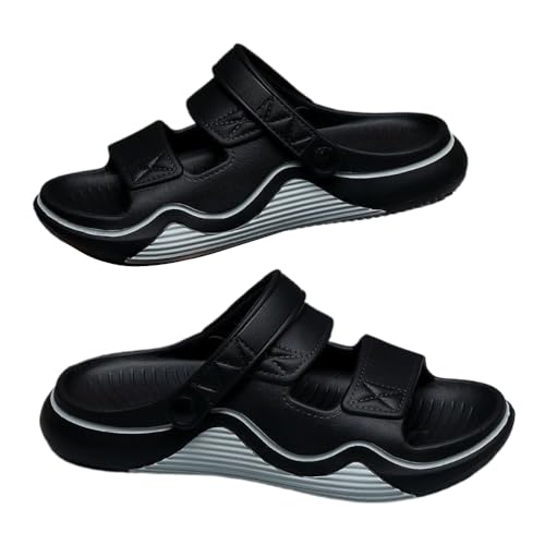 Premium Comfort Stripe Color Flip-back Convertible Outdoor Sandals Sildes Summer Slippers For Men Non Slip Indoor Footwear