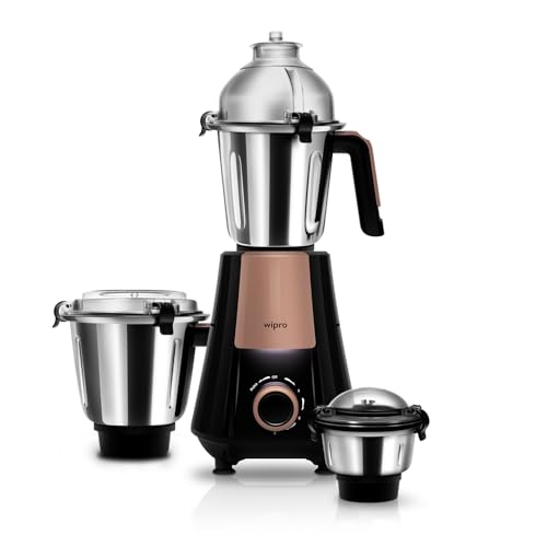 Wipro Elato Divine FMG 214 800 Watt Mixer Grinder with 3 Jars, He...