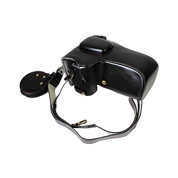 Voller Schutz Boden Öffnung Version Schutzmaßnahmen PU Leder Kameratasche Tasche für Nikon D7500 mit 18-200mm Objektiv…