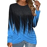 Longpullover T Shirt Casual Sweatshirt mit Kapuze Rollkragen Pullover Revers Pullover Tunika Top