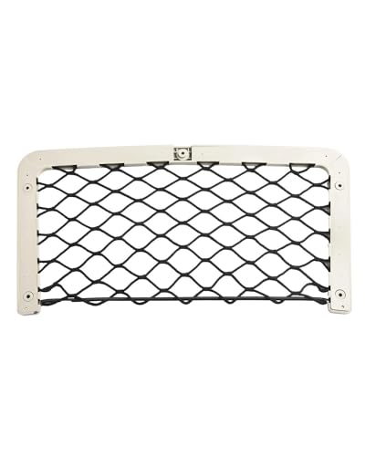 Filet de rangement camping-car beige pour optimiser l'espace en fourgon