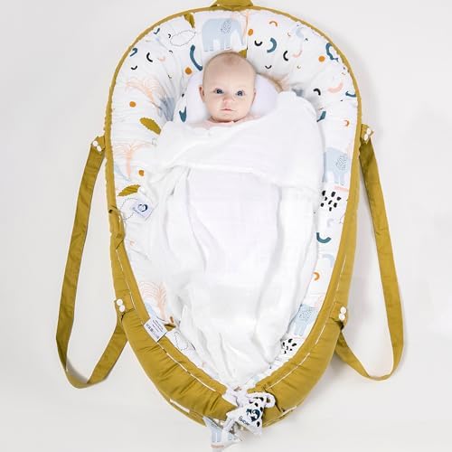 Réducteur de lit bébé-Nid d'ange-Cocoon-Cododo-Cale-100% coton-80...