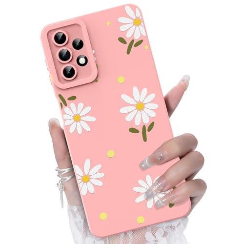 Coque Samsung A23 rose aux motifs fleurs pour sublimer vos tenues d'été en terrasse