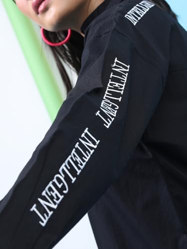 Image of Tokyo Talkies Women's Regular Fit Shirts | Printed | Long Sleeves |Spread Collar