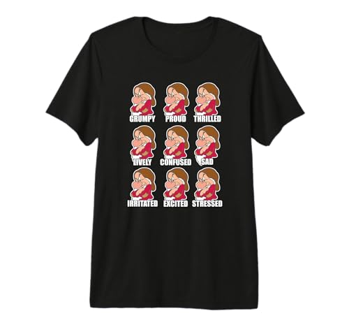 T-shirt Grumpy Disney cadeau original pour fan nostalgique de Blanche-Neige