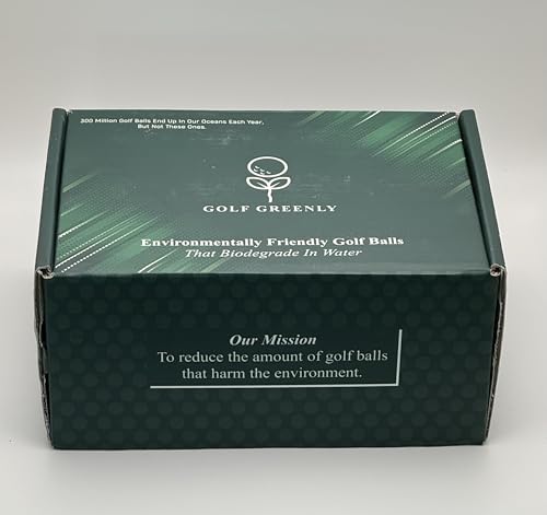 Eco-Friendly Water Soluble Golf Balls | Ideal Practice or Gift Balls for Driving Ranges, Oceans, Lakes | Not Meant for Matches or Tournaments, 1-2 Hits Max | Biodegradable & Quickly Dissolves in Water