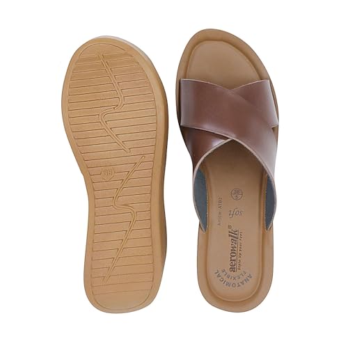 Image of AEROWALK Stylish Fashion Slipper for Women | Comfortable| Lightweight | Anti Skid | Casual Office Footwear (ATB2)