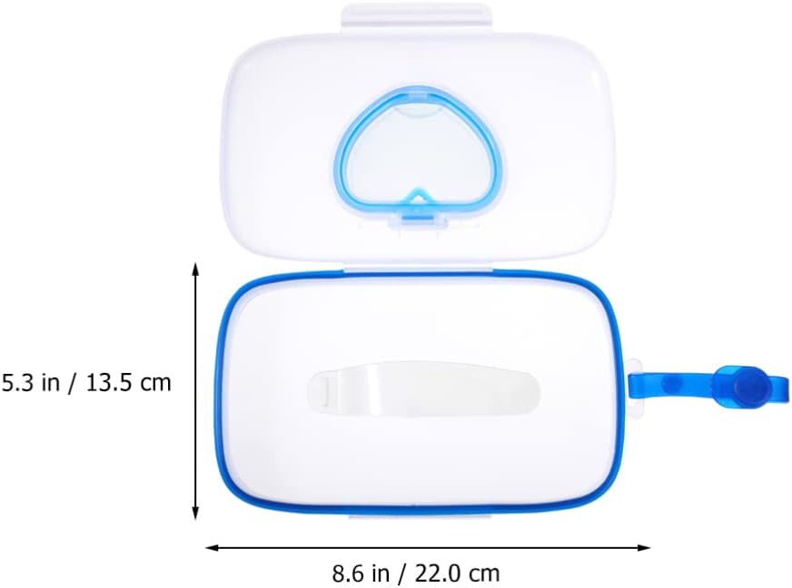 YIMINGYANG 2PCS Wet Wipe Container Portable Baby Wipe Dispenser Outdoor Refillable Wet Wipes Holder Diaper Wipe Case Storage Box for Travel Home Car Use (Color : SkyBlue) : Baby
