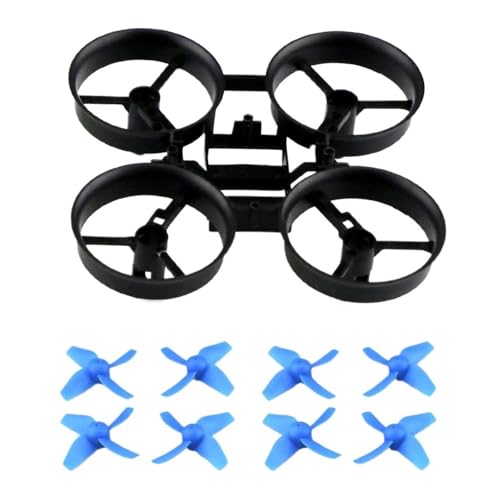 Hélices de drone RC anti-vibration et cadre bleu pour réparer les crashs H36