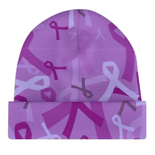 Epilepsy Awareness Day 2023 Kids Beanie Hat for for Girls Boys Children Cap Winter Knitted Chemo Cancer Headwear Accessories Gifts Decoration Black4