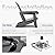 PURPLE LEAF Adirondack Chair with 24.6" Oversized Seat and Dual Cup Holders All Weather Wood-Like HDPE Outdoor Fire Pit Chair for Patio Garden Deck Backyard Porch, Gray