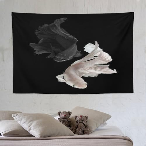Tapisserie murale impression 3D 150x230 cm PAZZK betta pour decoration salon et dortoir
