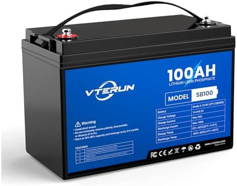 Humsienk 12V 310Ah LiFePO4 Batterie - 3968Wh, 100A BMS, Für Solar, Wohnmobil & Marine
