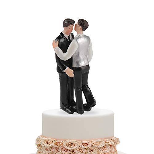 Musykrafties ウェディングケーキ トッパー ゲイ 同性愛の人 フィギュア 6インチ(15cm) 結婚式 ケーキ 飾り ビーチのサムネイル