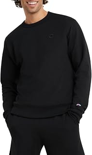 Champion Men's Powerblend Fleece Crewneck Sweatshirt - Midweight 9oz, Soft Brushed Interior, Big & Tall Sizes
