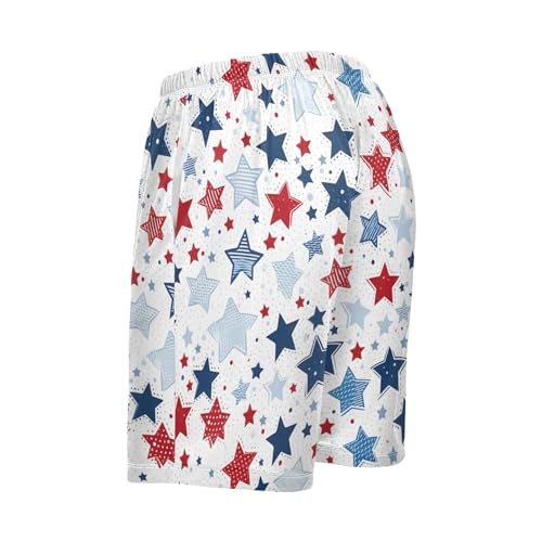 CHIFIGNO Calças de pijama para homens, calças de dormir casuais, pijama com bolsos e cordão, Estrela