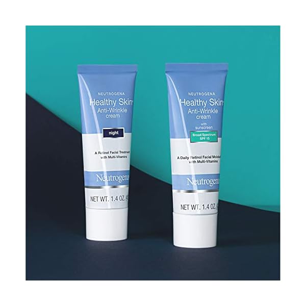 Neutrogena-Healthy-Skin-Anti-Wrinkle-Retinol-Cream-with-Vitamin-E-and-Vitamin-B5-Night-Moisturizer-with-Retinol-Vitamin-E-Vitamin-B5-Glycerin-14-oz Neutrogena Healthy Skin Anti Wrinkle Retinol Cream with Vitamin E and Vitamin B5 - Night Moisturizer with Retinol, Vitamin E, Vitamin B5, Glycerin, 1.4 oz