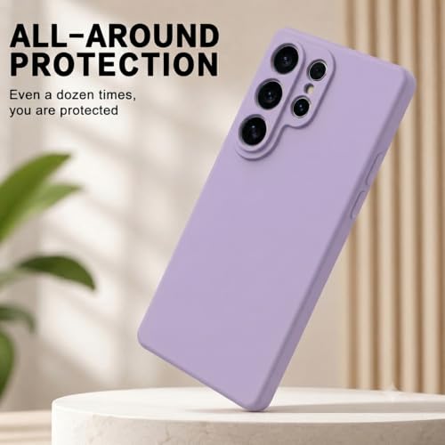 Image of Back Cover Compatible with Samsung Galaxy S26 Ultra 5G | Full Camera Protection | Premium Liquid Silicon Case | Flexible Bumper Case for Samsung Galaxy S26 Ultra 5G (Purple)