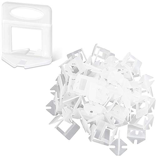 Lezed Niveladores de Azulejos Sistema de Nivelación de Azulejos Plástico Cuñas Niveladoras Suelo Espaciador de Azulejos de Pared Espaciadores nivel de mosaico herramienta de mosaic 100 Piezas