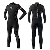 Men Wetsuits 3mm Full Body Neoprene Wetsuit for Men - Cold Water Wetsuit for Surfing, Diving, Snorkeling, Swimming, Kayaking & Water Sports