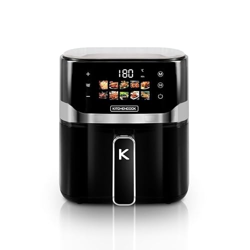 Kitchencook - Airmed55 Led - Noir - Friteuse Sans Huile - 5,5 L - 10 Programmes