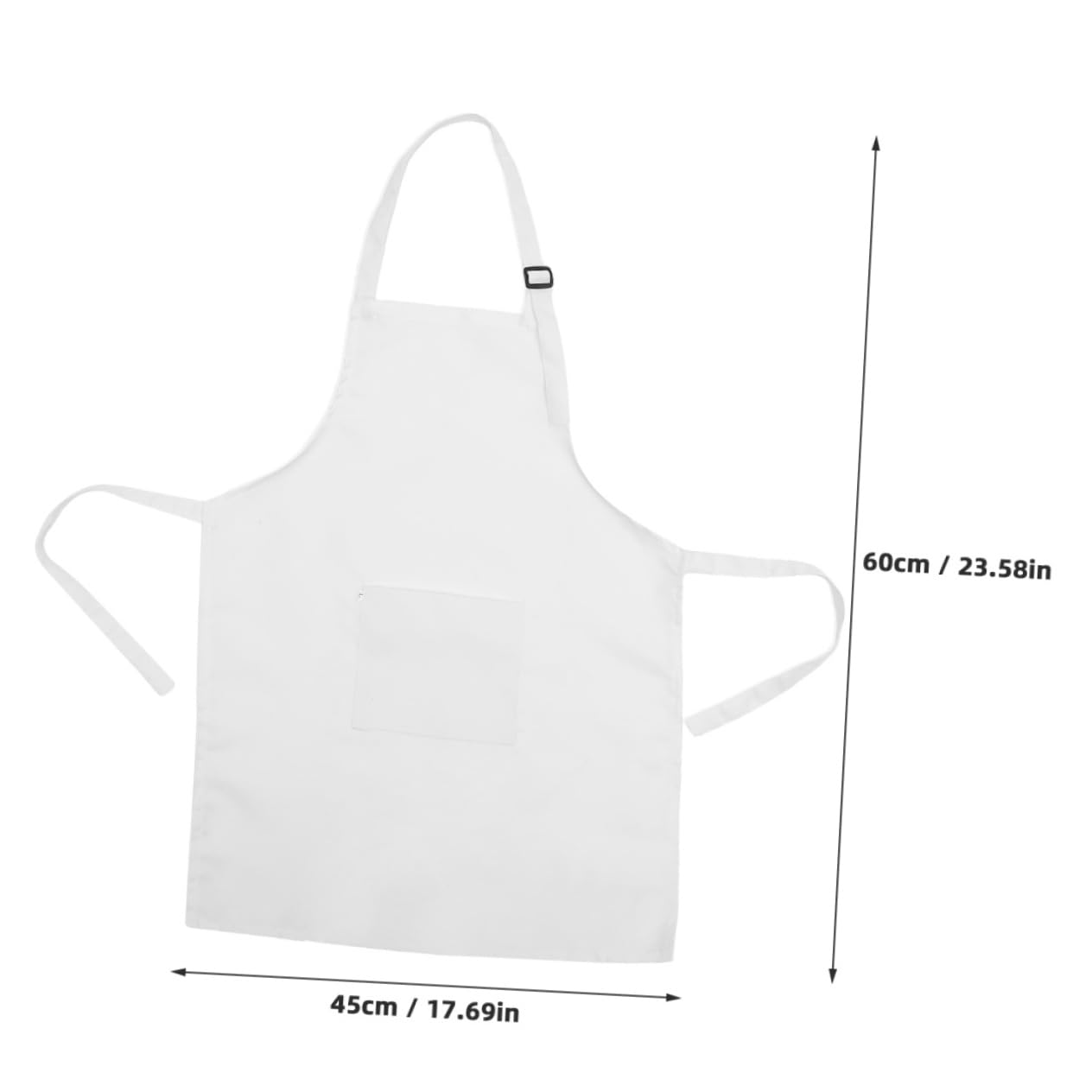 Grembiule Regolabile da Pittura per Bambini Bianco l 5 Pezzi | Poliestere Lavabile e Leggero, per Attività Creative, Stile Elegante e Sofisticato