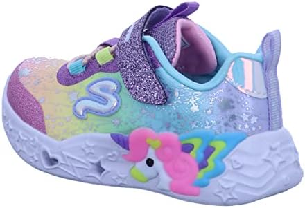 Skechers Kids Girls Unicorn Charmer-Twilight Dr Sneaker, Purple/Multi, 10 Toddler | Image 2